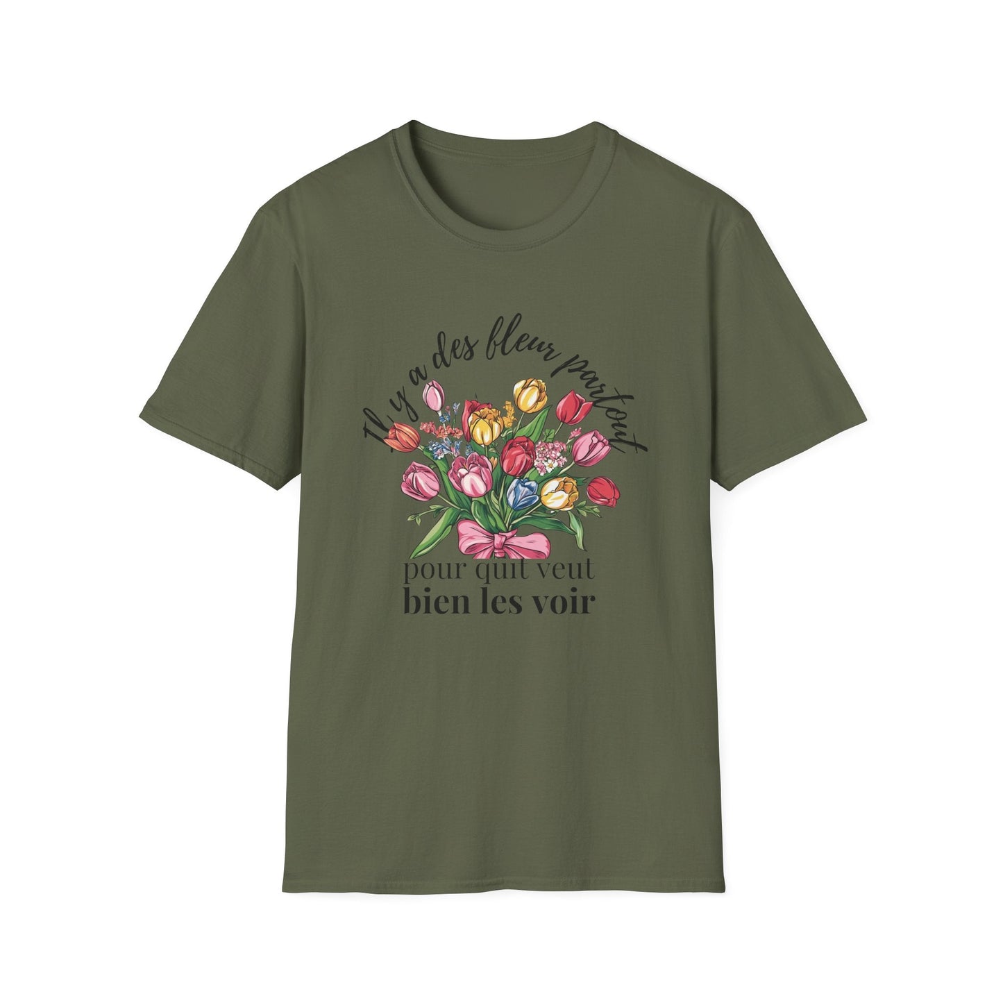There Are Always Flowers for Those Who Want to See Them! - Black Text – T-shirt