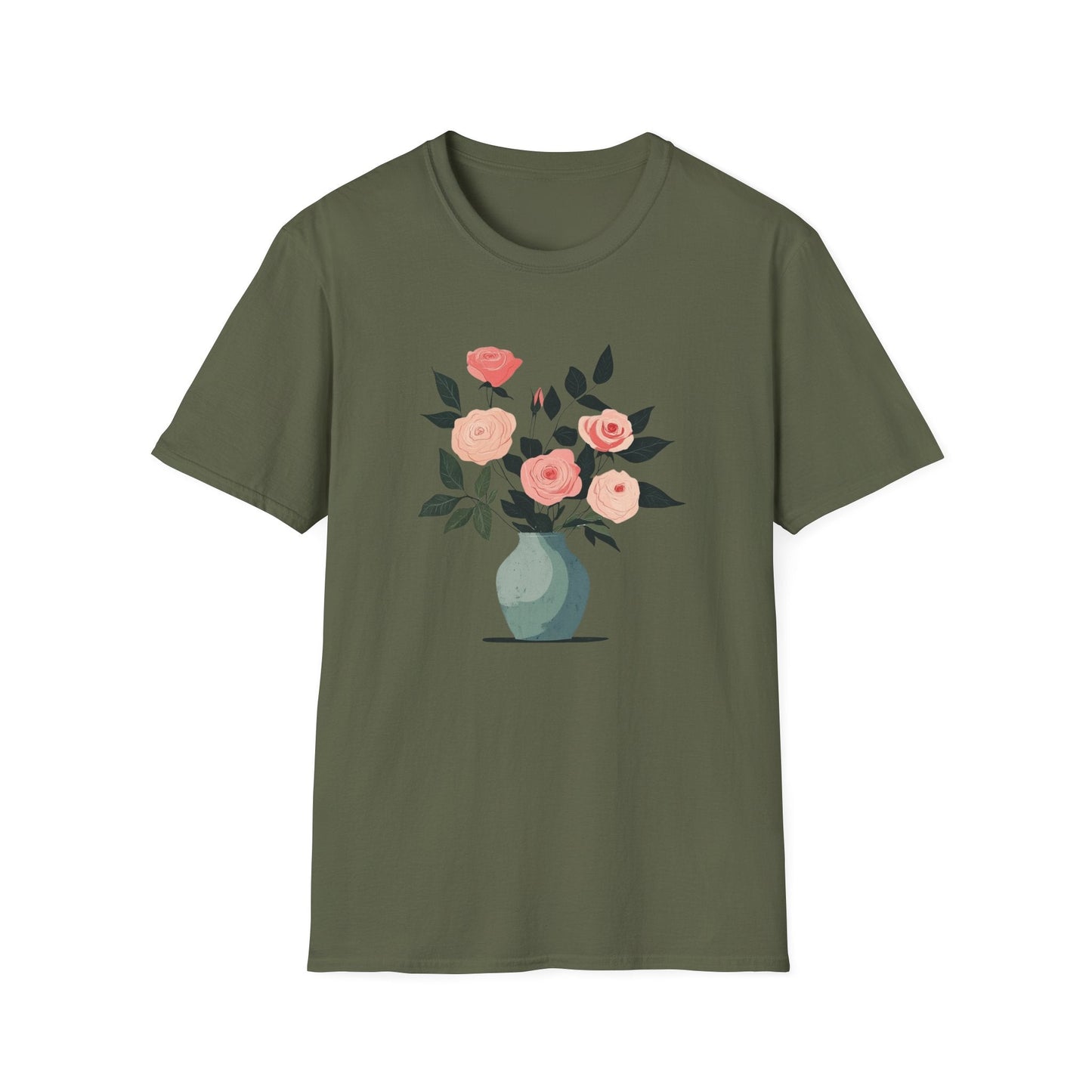 A Vase of Pink Roses – T-shirt