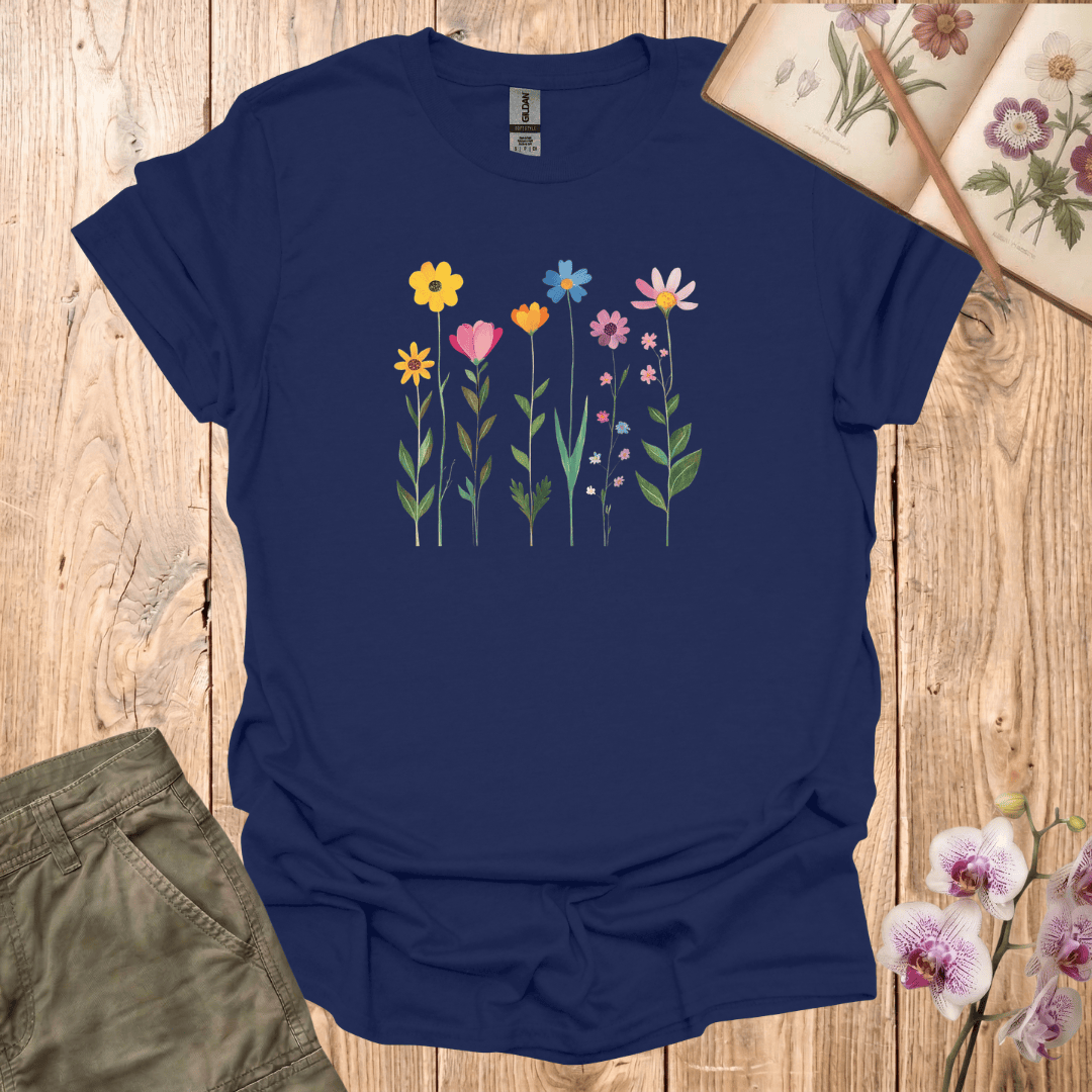 Burst of Colorful Flowers