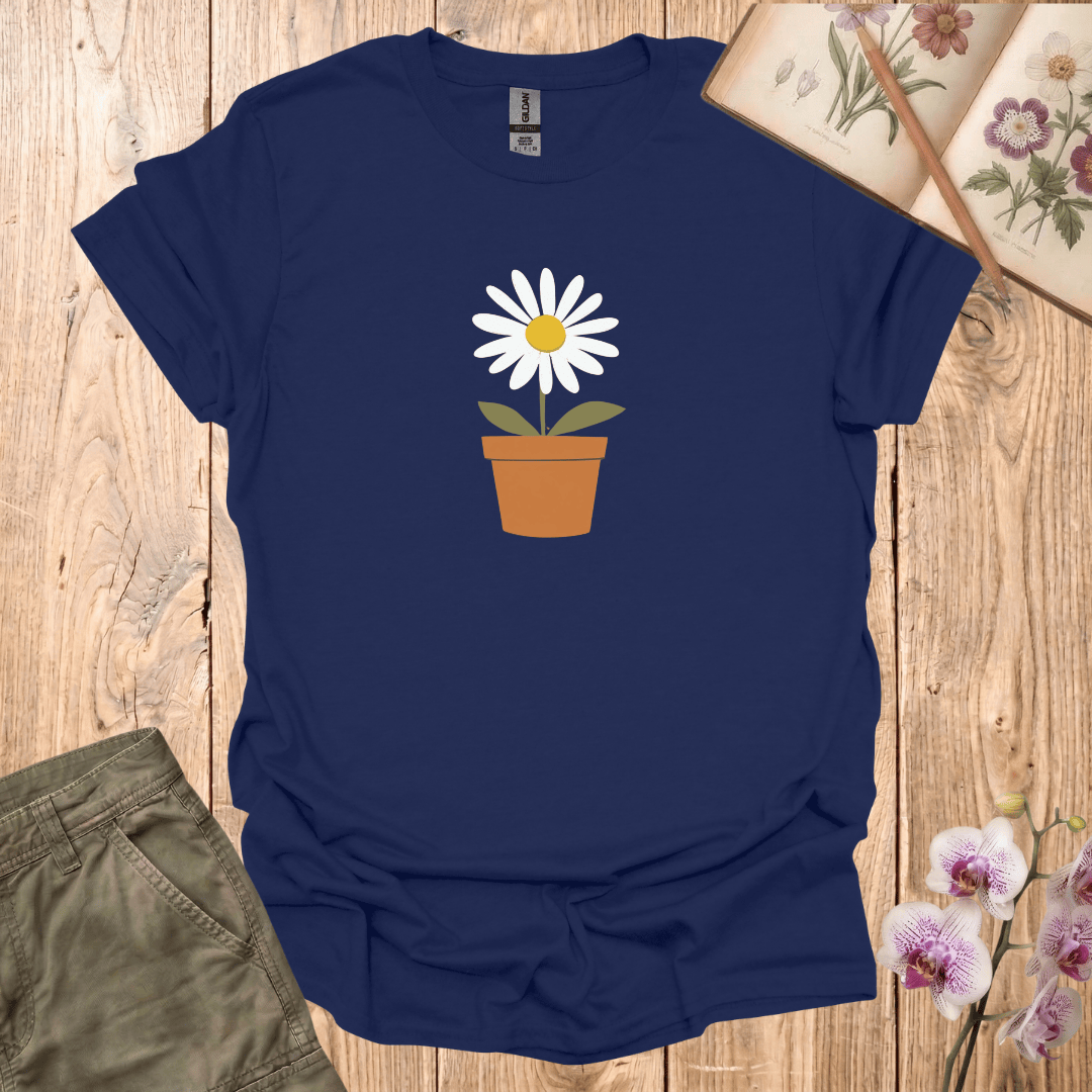Daisy Flower Pot - T-shirt