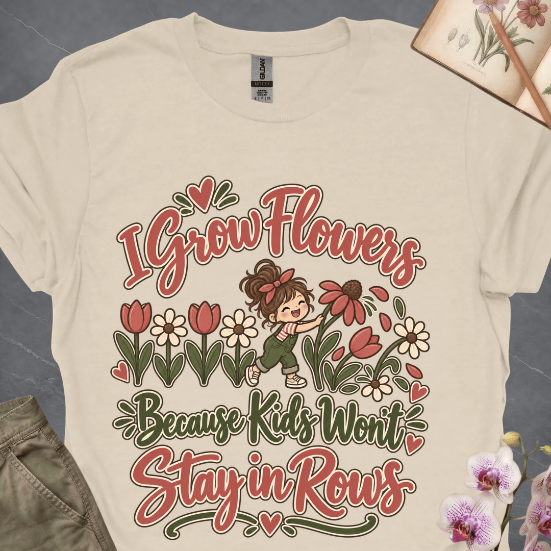 Grow Flowers Because Kids Won't Stay in Rows