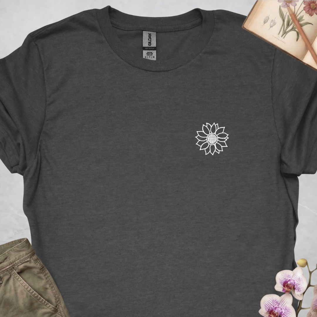 Criss Cross Sunflower - White - Small - Upscaled