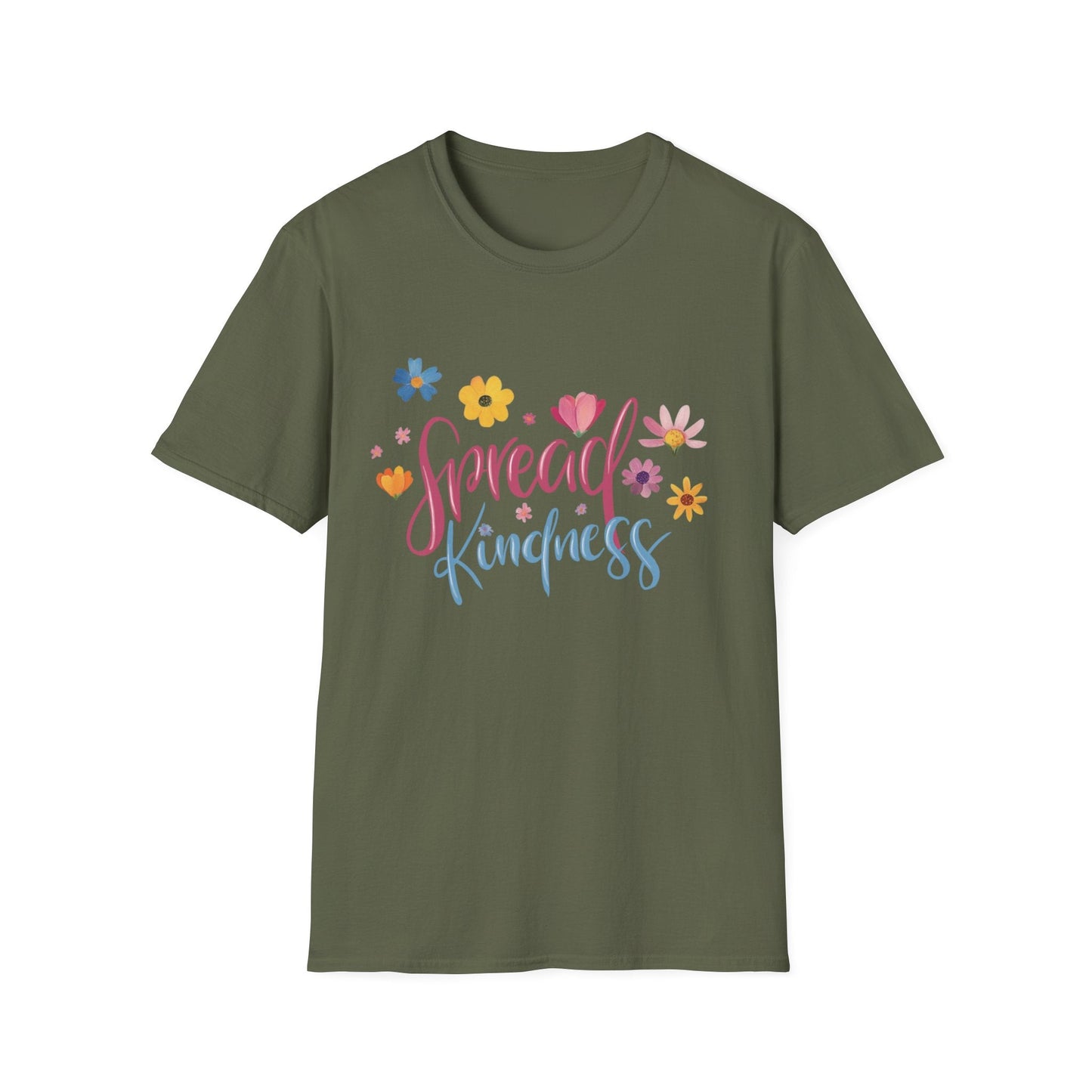 "Spread Kindness" Colorful Flowers – T-shirt