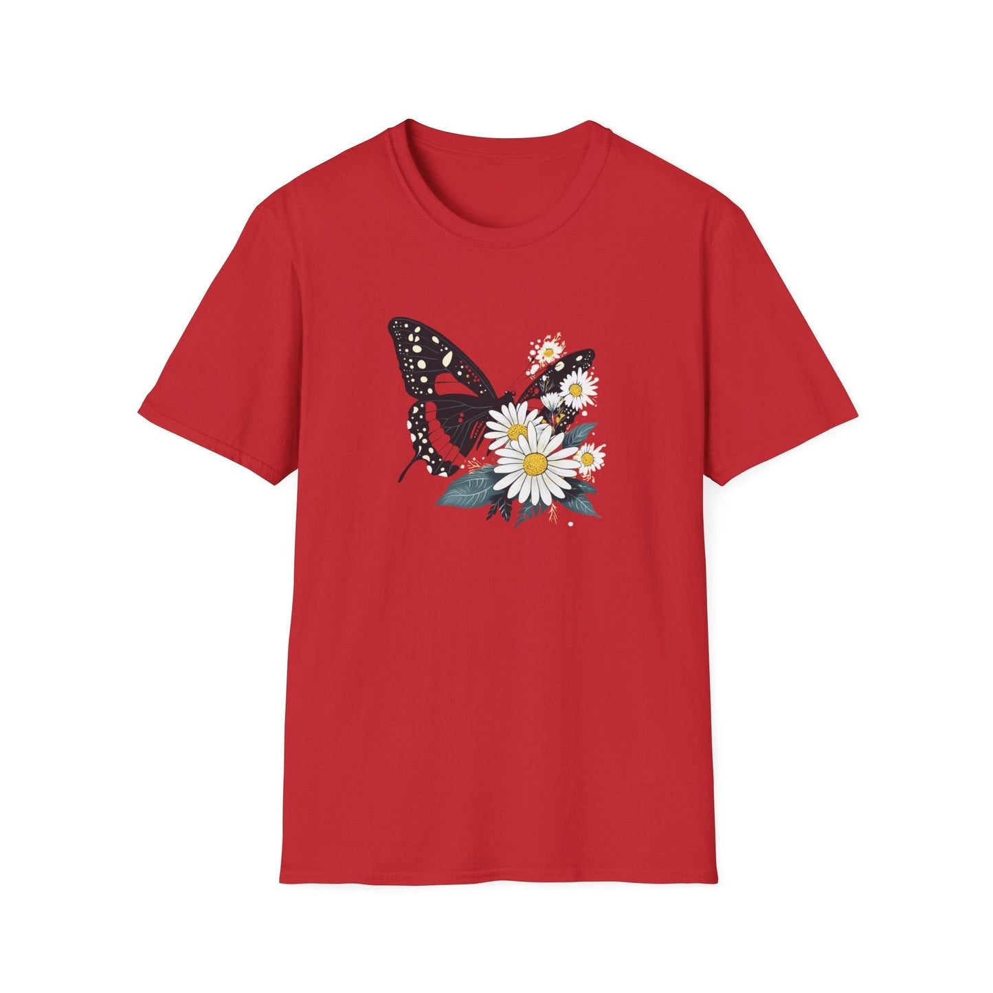 Butterfly and Daisies – T-shirt