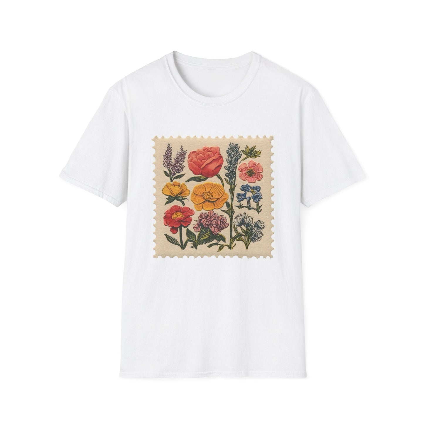 Floral Stamp  – T-shirt