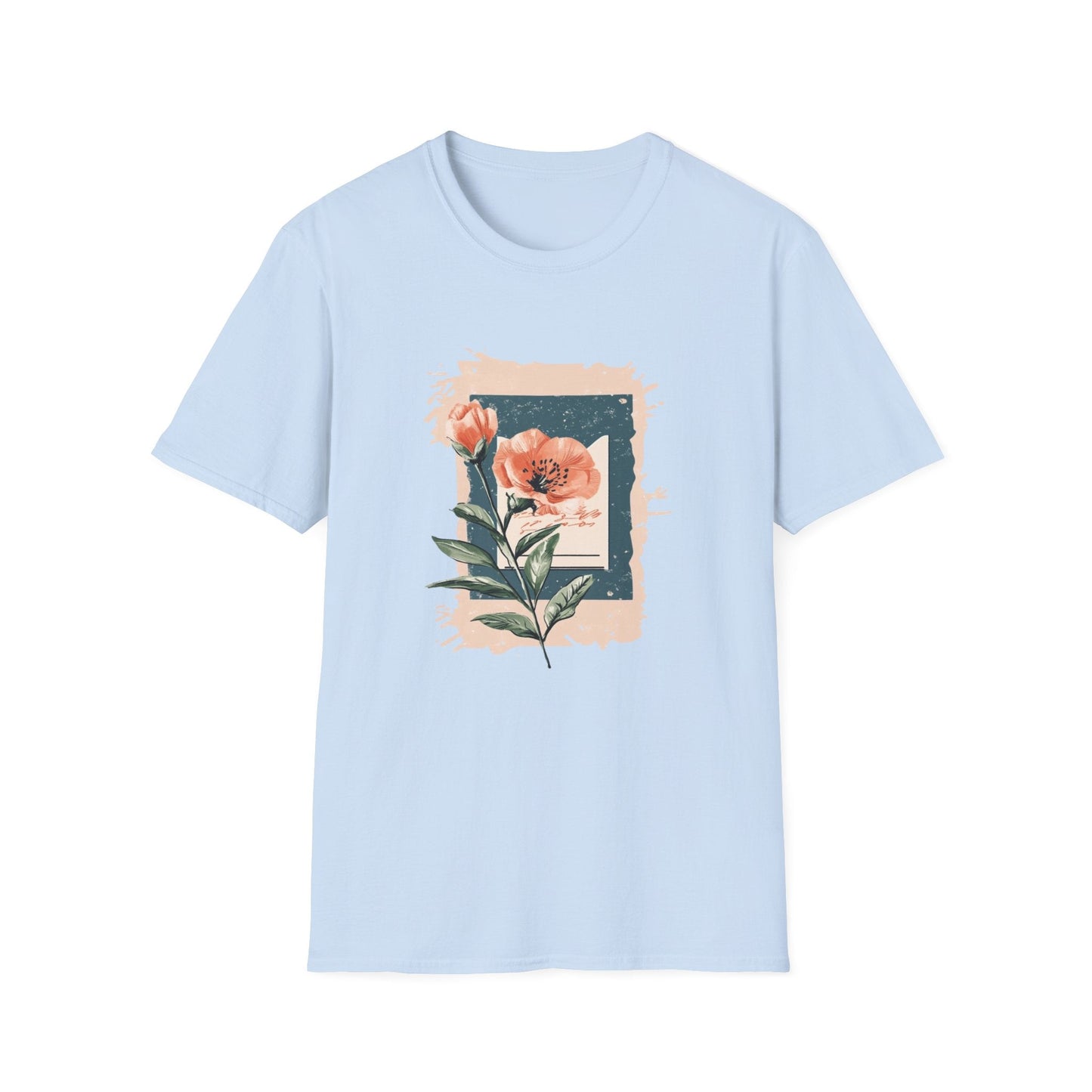 Letter and Flowers  – T-shirt