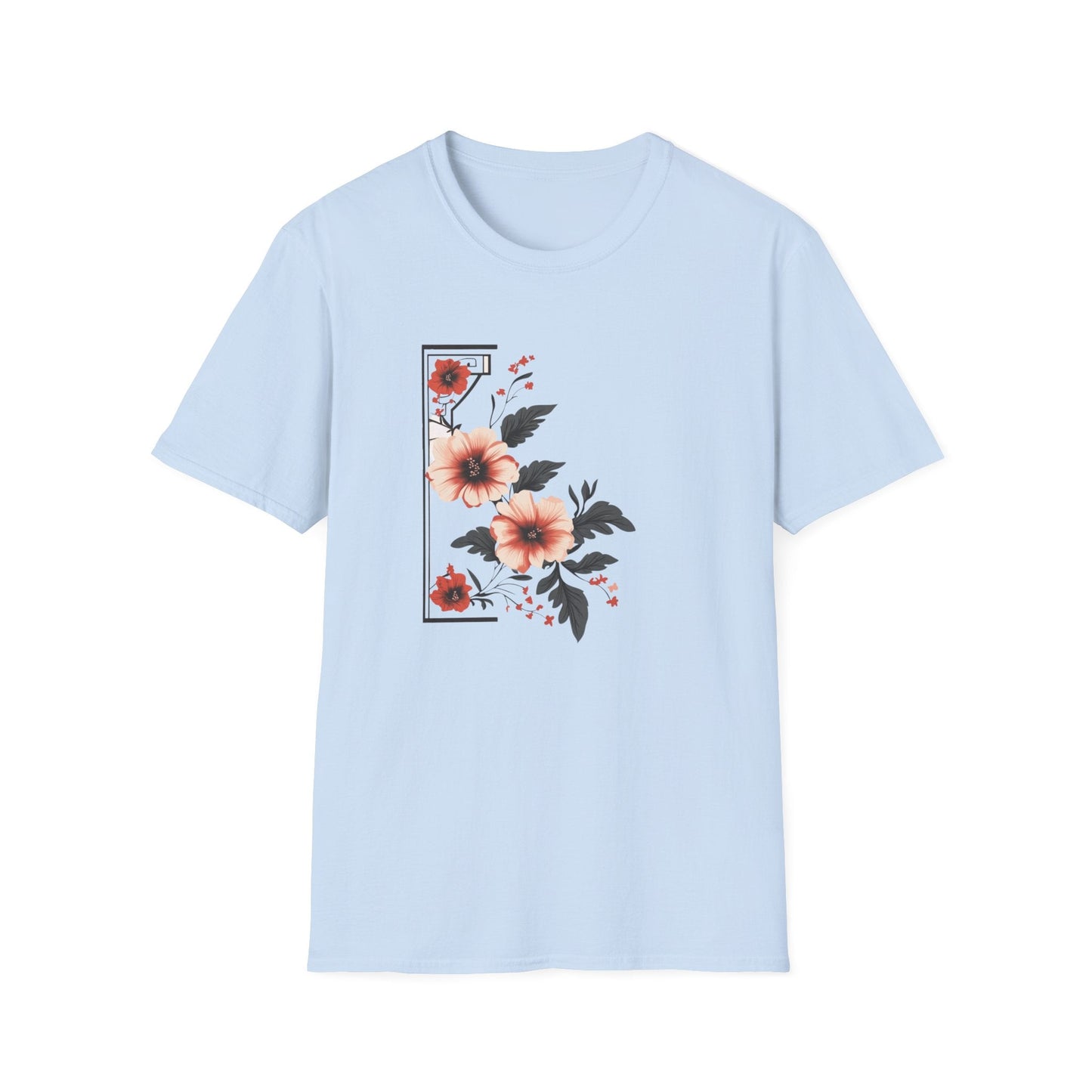 Half Frame Flowers  – T-shirt