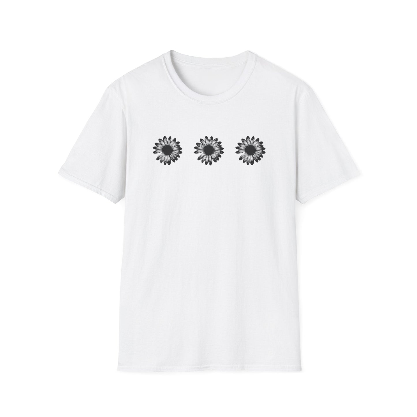 Triple Black Daisies  – T-shirt