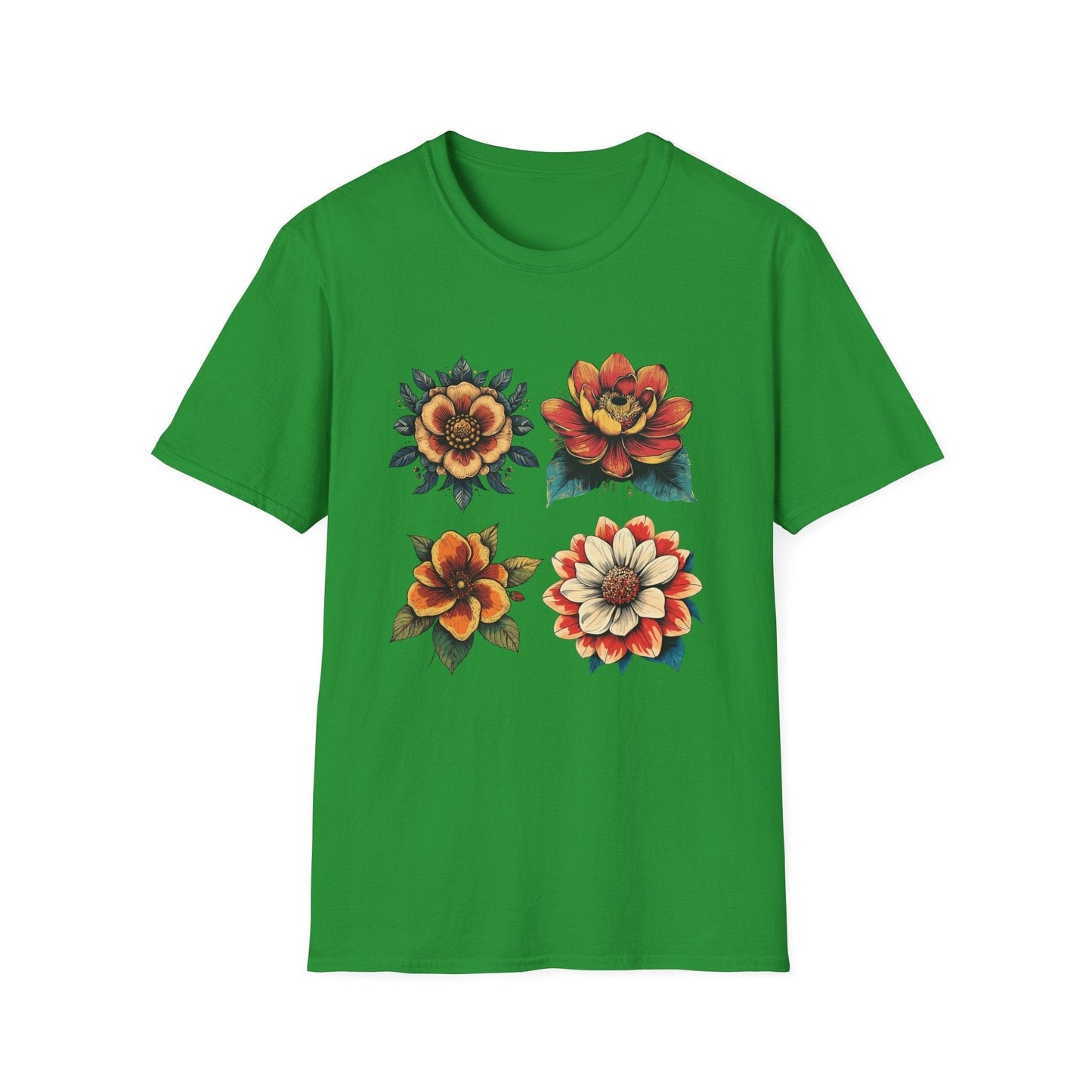 Retro Flowers  – T-shirt