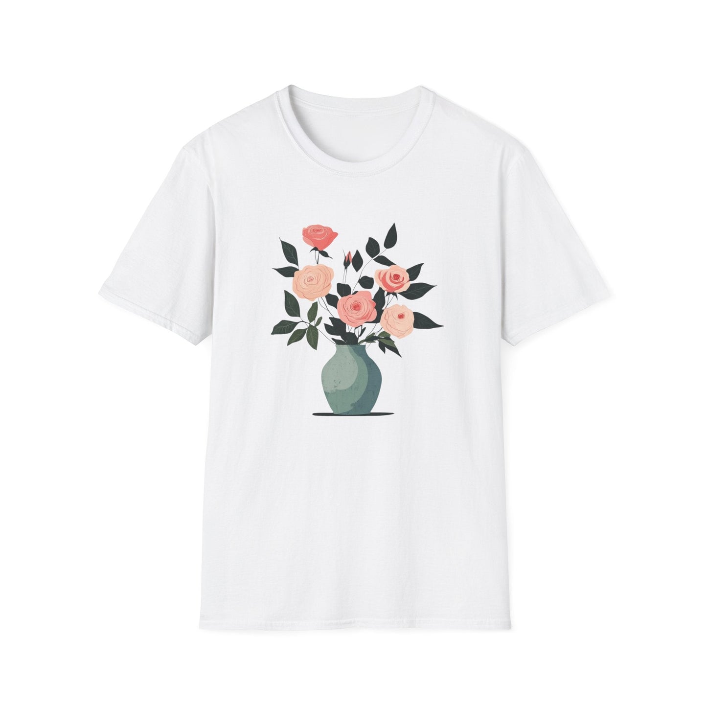 A Vase of Pink Roses  – T-shirt