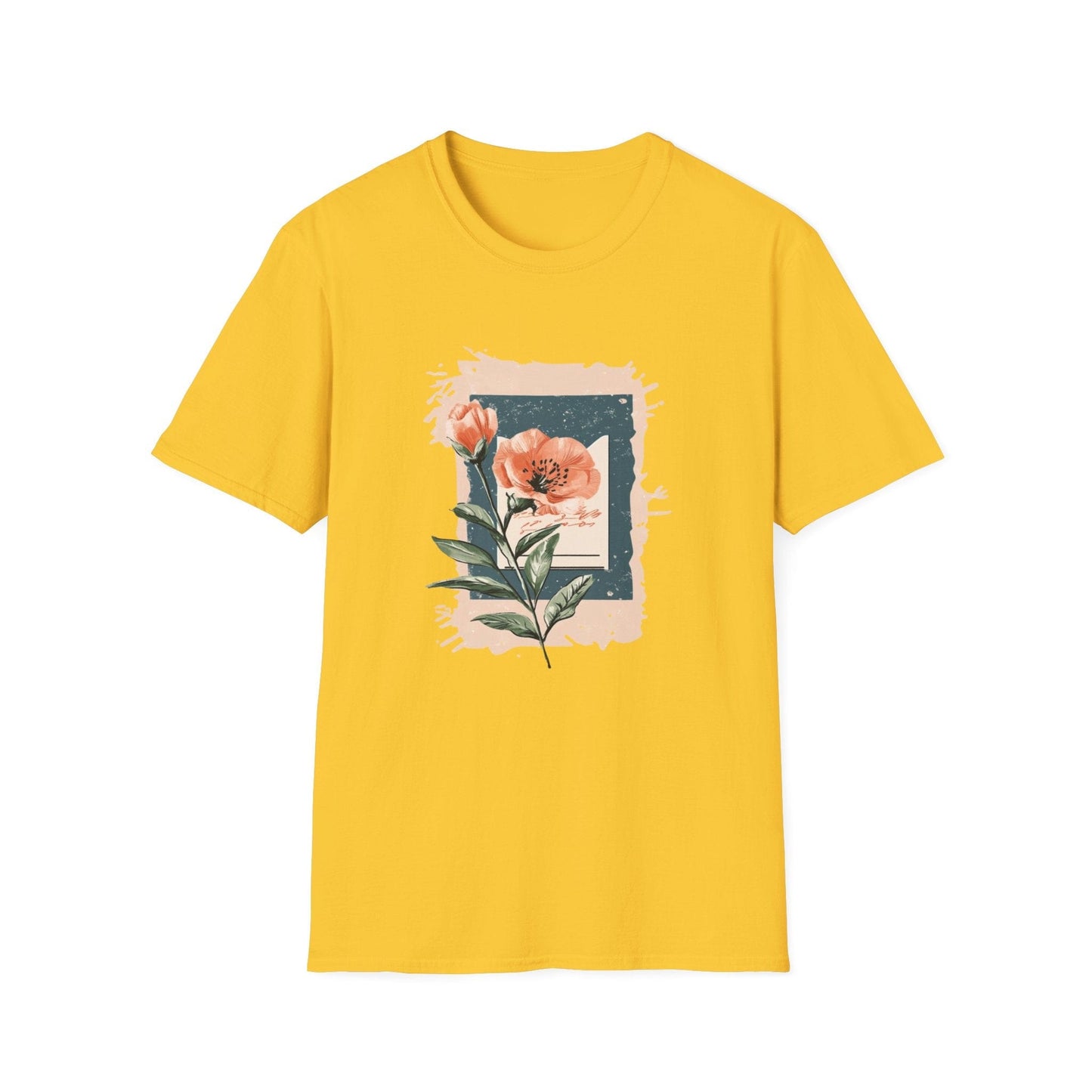 Letter and Flowers  – T-shirt
