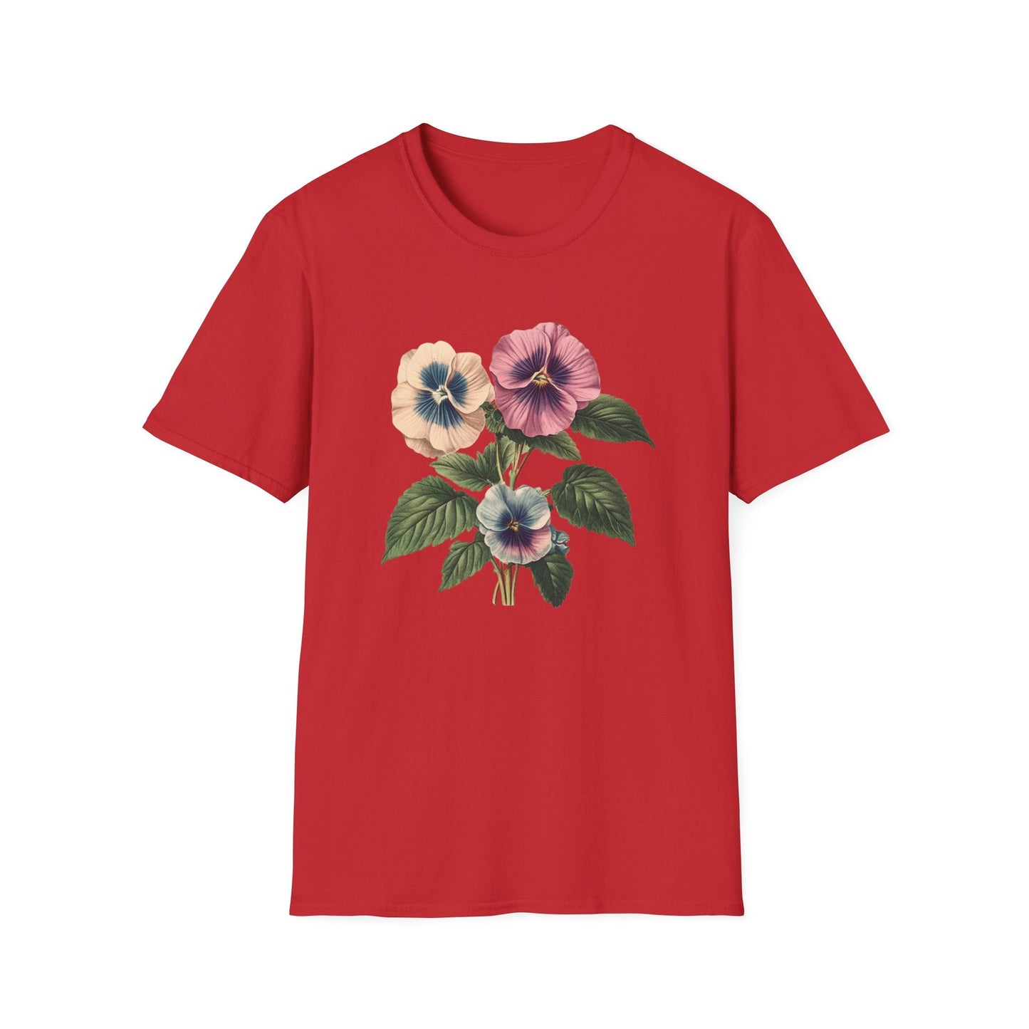 Beautiful Pansy Flowers  – T-shirt