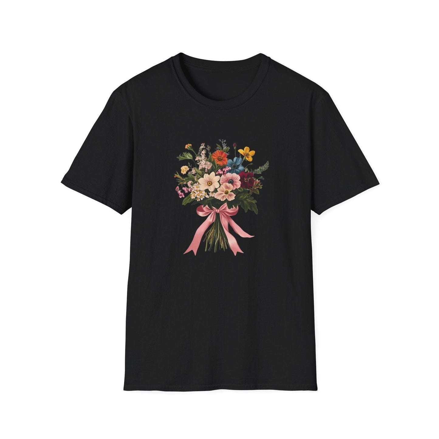 Pink Ribbon Bouquet  – T-shirt