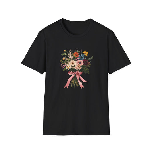 Pink Ribbon Bouquet  – T-shirt