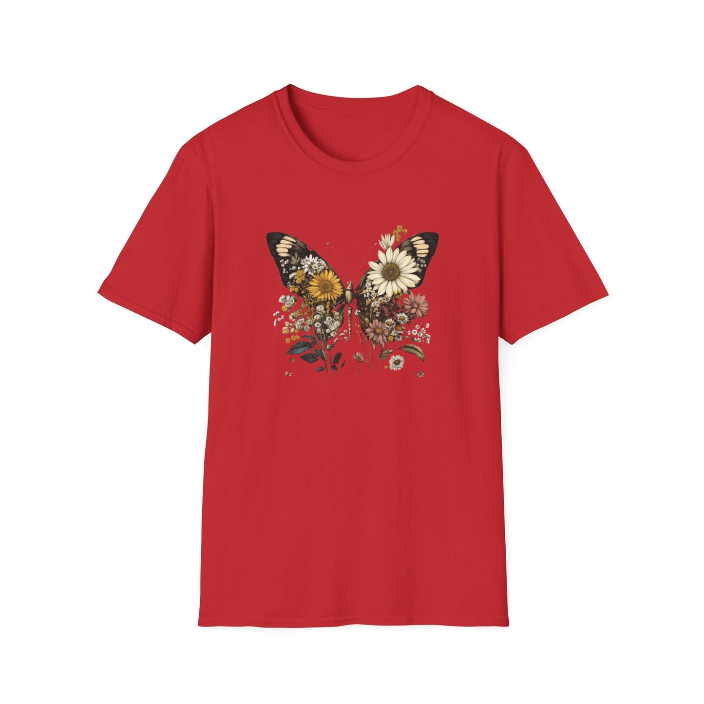 Flowers & Butterfly – T-shirt