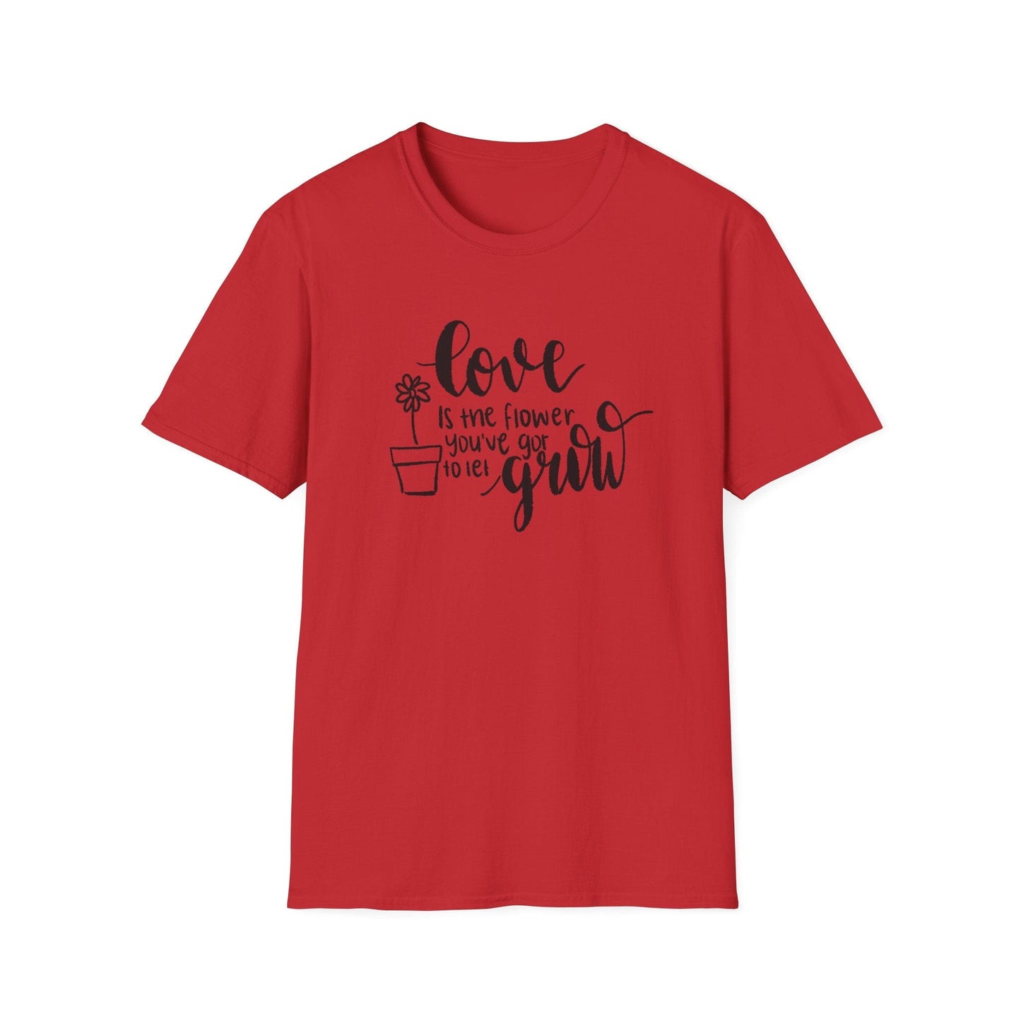 Love is the Flower You've Got to Let Grow  – Black – T-shirt
