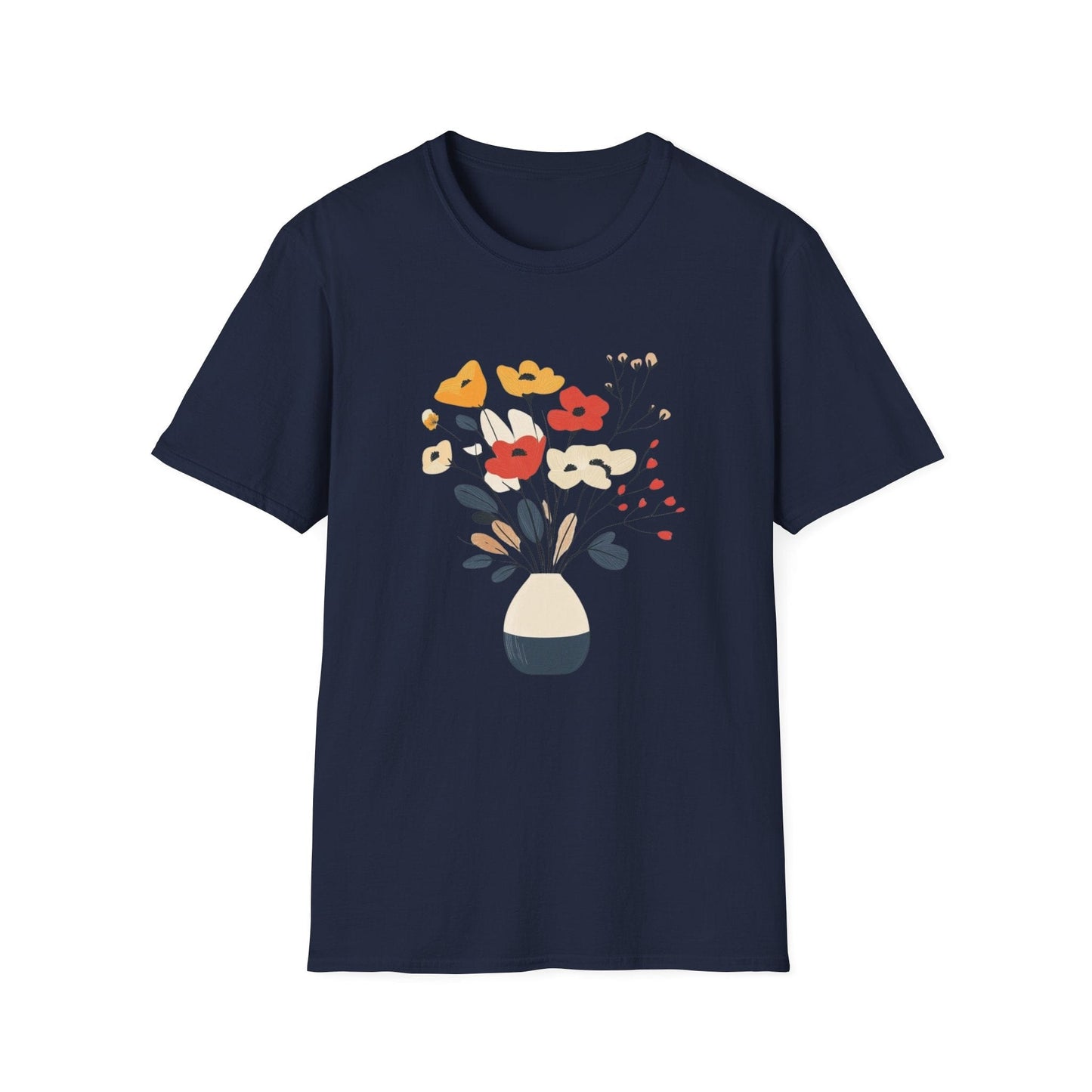Warm Coloured Flowers in a Vase  – T-shirt