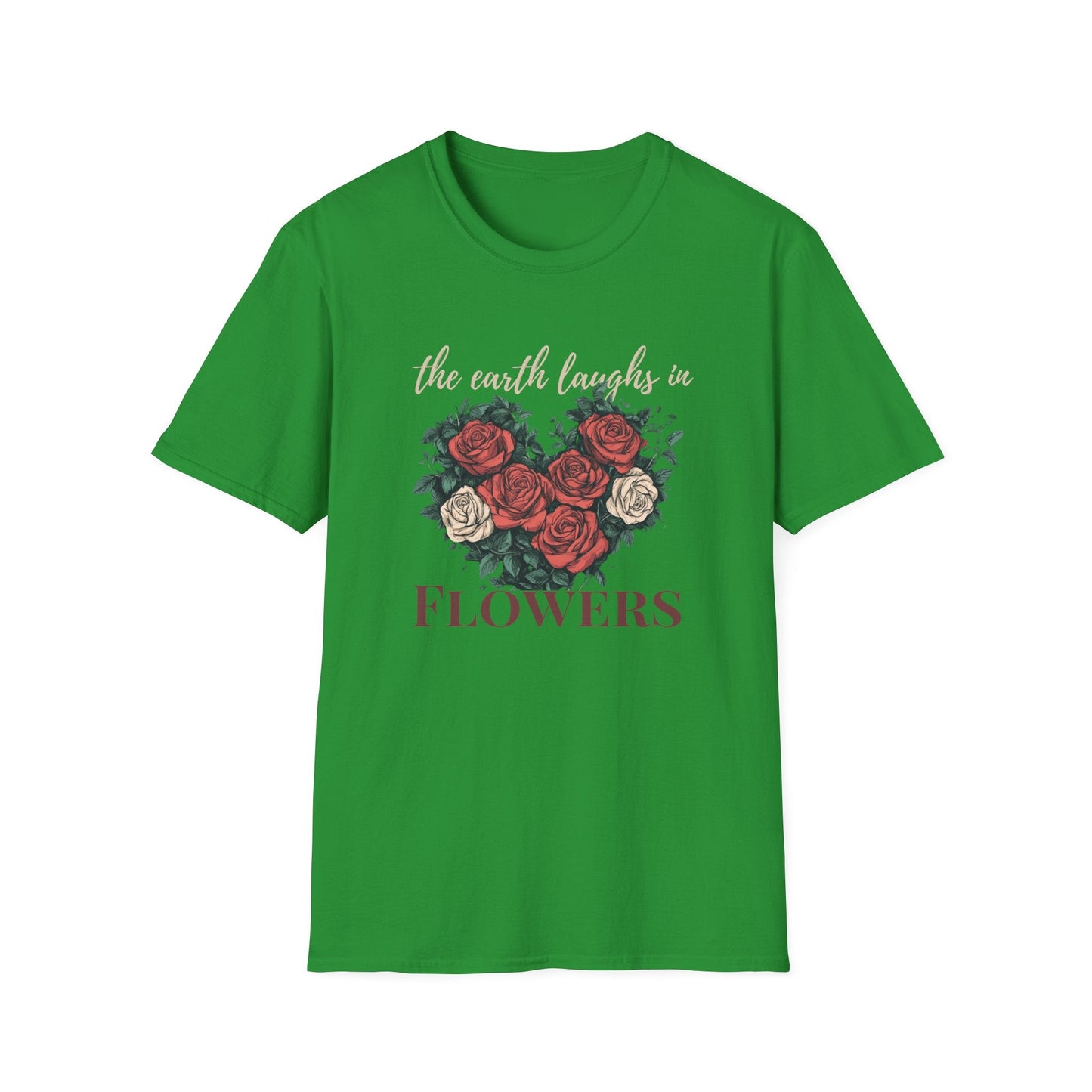 Heart Shape Rose Design  – T-shirt