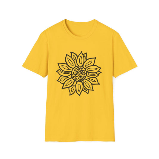 Dotted Mandala Sunflower  – T-shirt