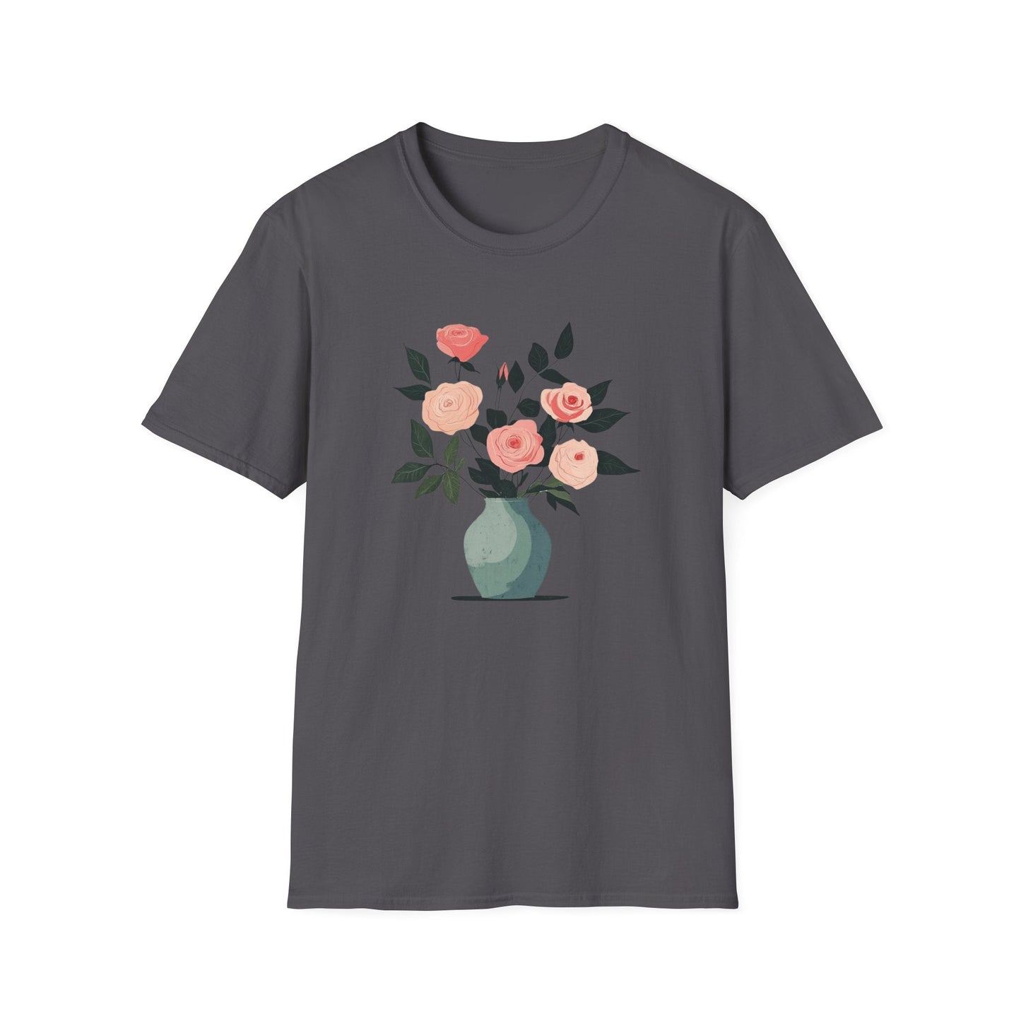 A Vase of Pink Roses  – T-shirt