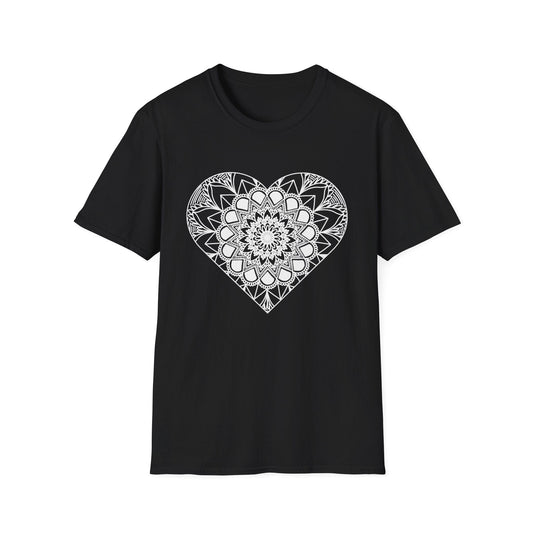 Heart Shaped Mandala  – T-shirt