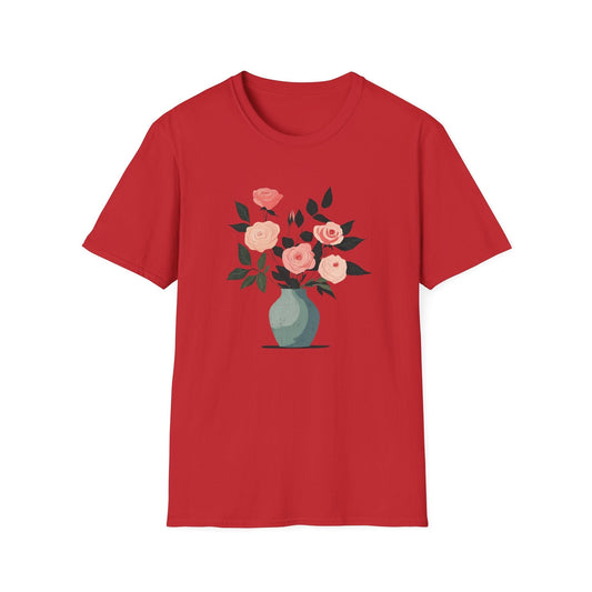 A Vase of Pink Roses  – T-shirt