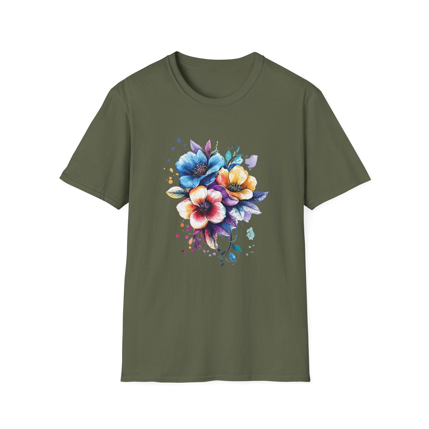 Watercolour Flowers – T-shirt