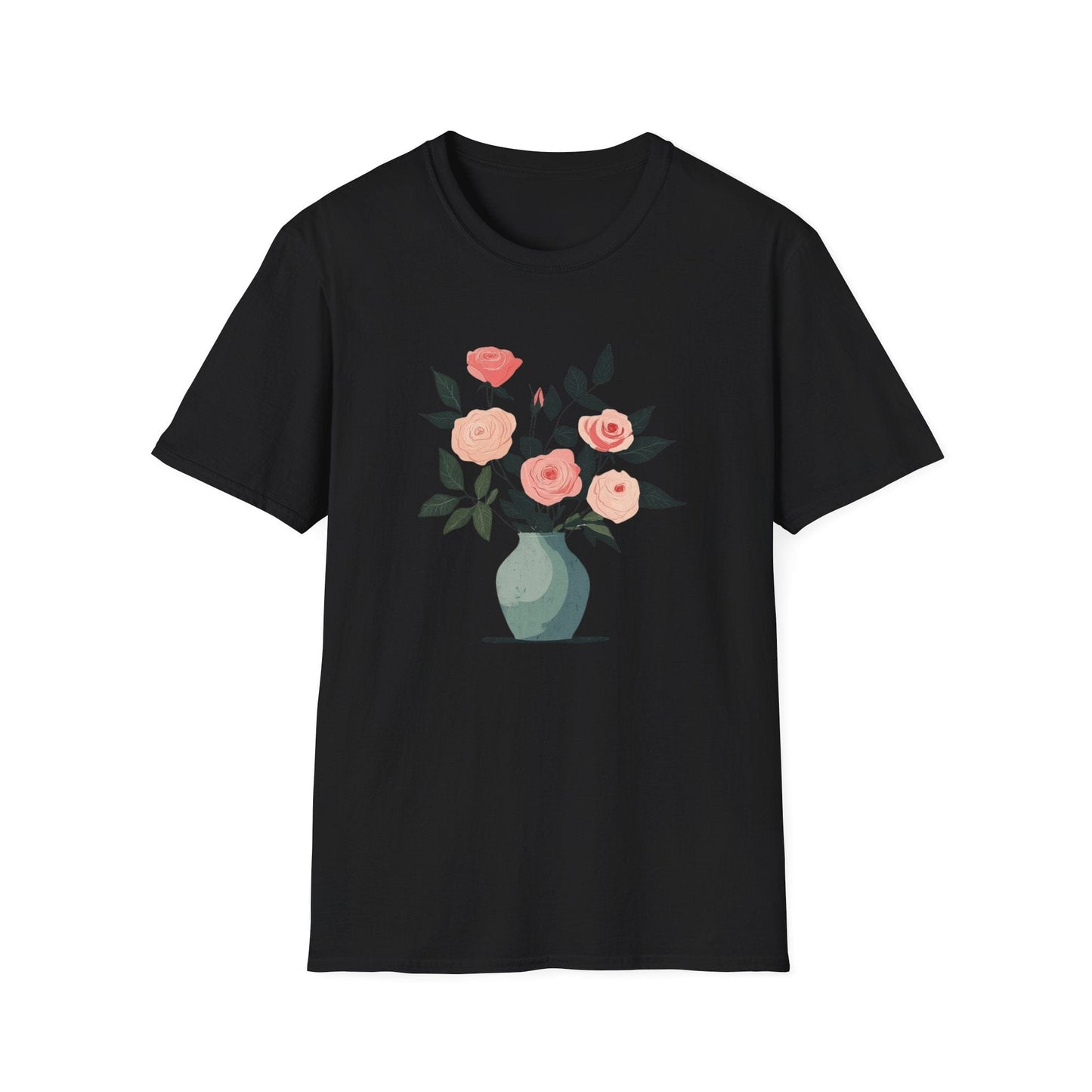 A Vase of Pink Roses  – T-shirt