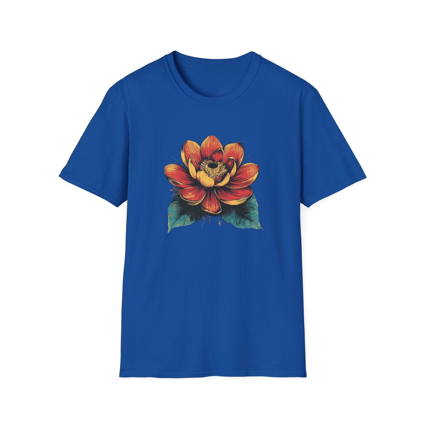 Blooming Retro Flower  – T-shirt