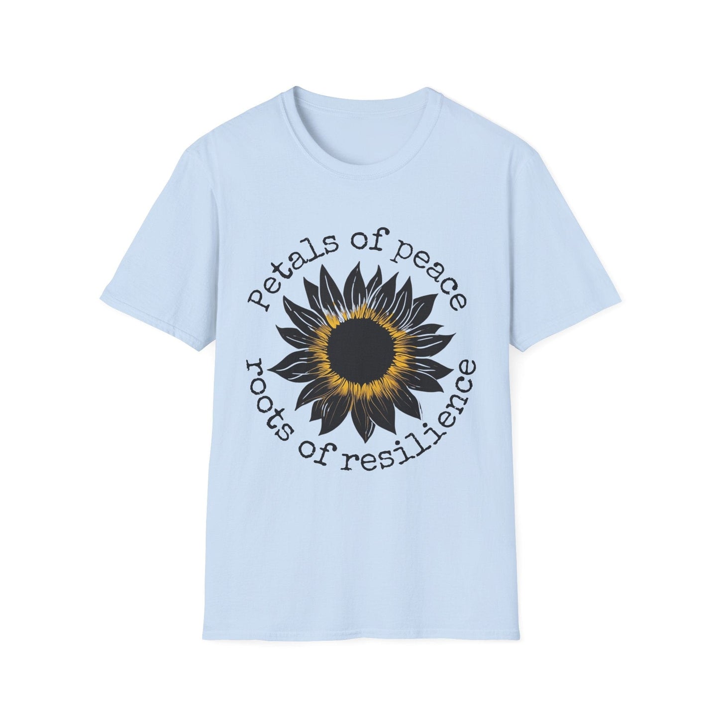 "Petals of Peace, Roots of Resilience" Black & Yellow Sunflower