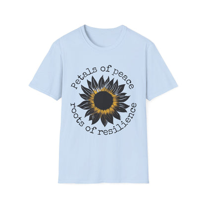 "Petals of Peace, Roots of Resilience" Black & Yellow Sunflower