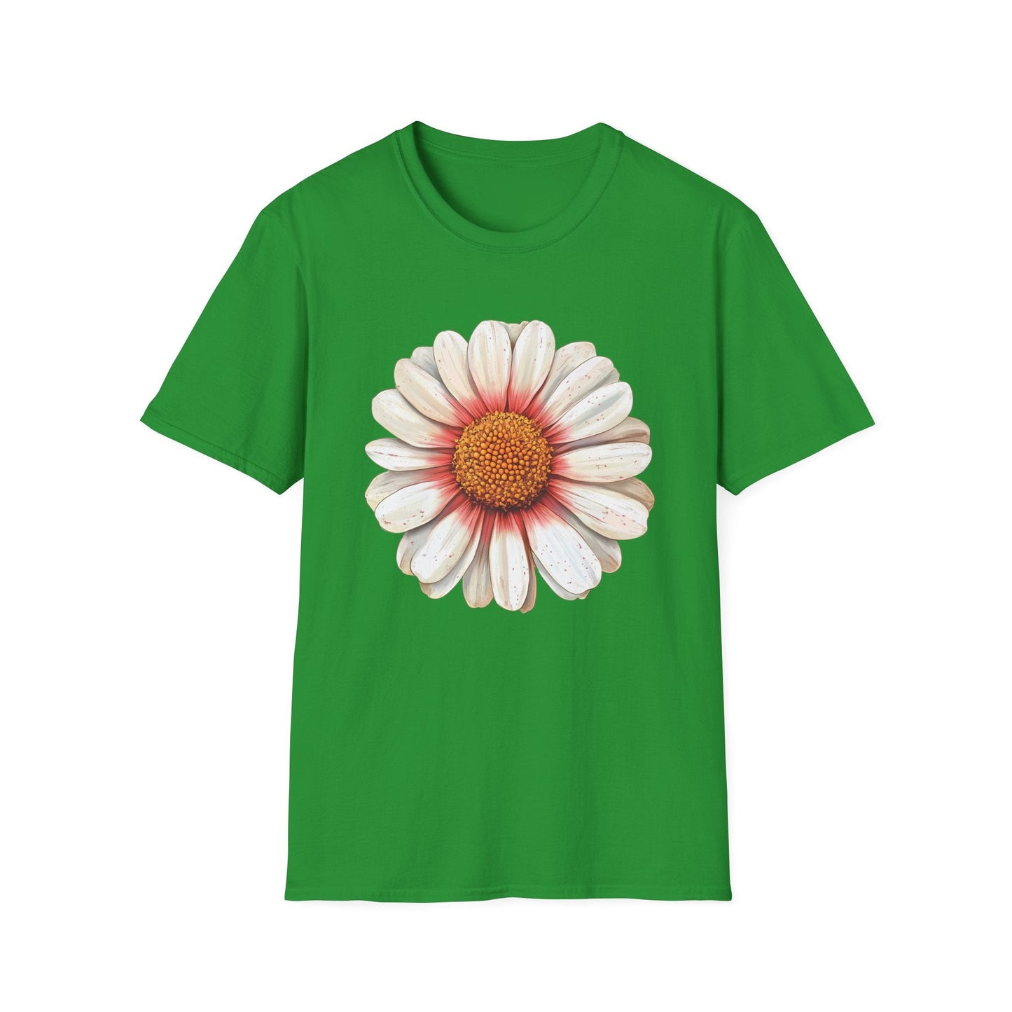 Daisy with Orange Disk Flowers and Red Petal Base  – T-shirt