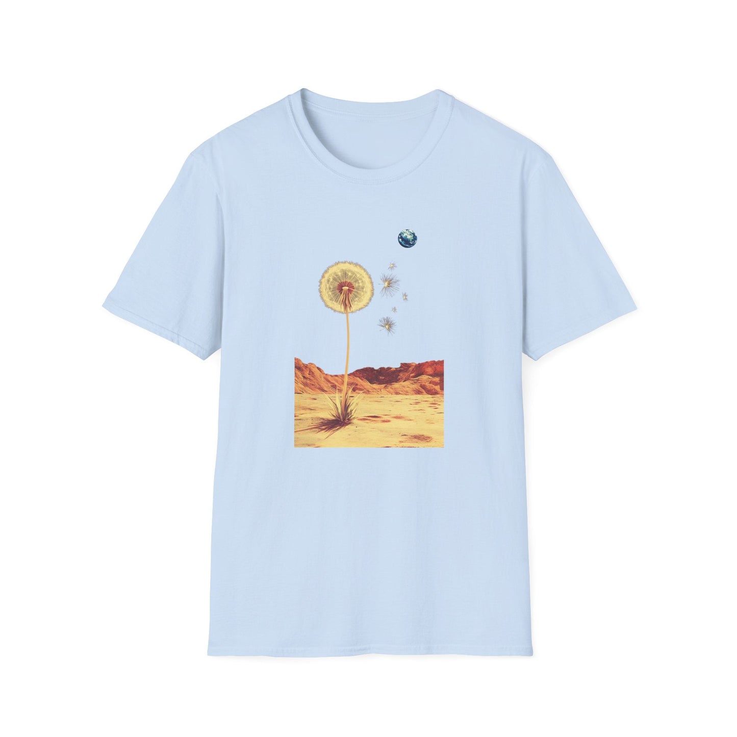 Dandelion Pappi Distant Earth – Terraforming of Mars  – T-shirt