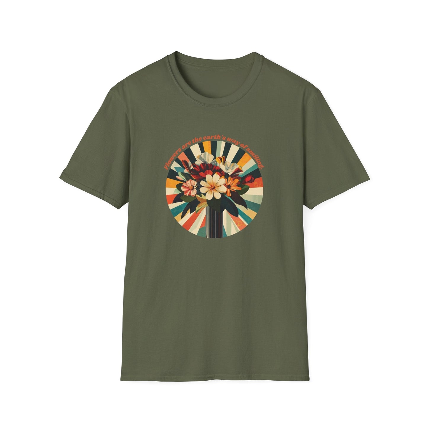 Flowers for Earth to Smile  – T-shirt