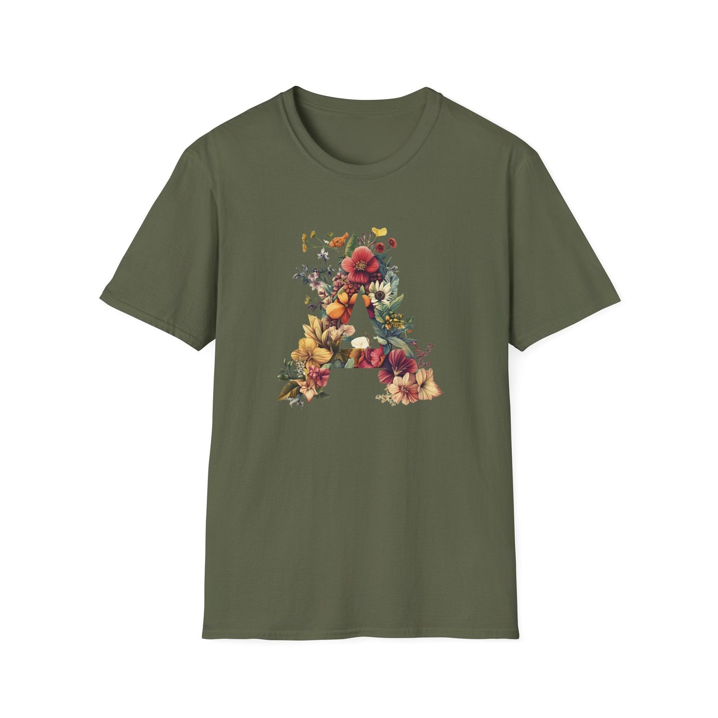 Flowers in Letter A  – T-shirt