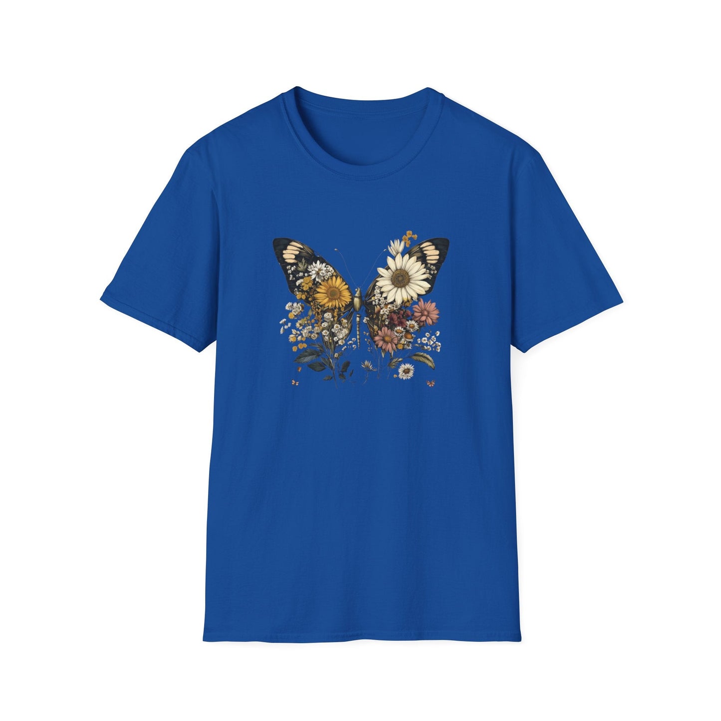 Flowers & Butterfly – T-shirt