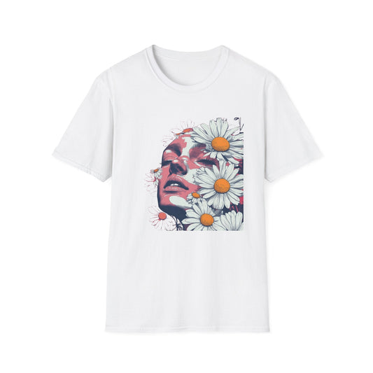 White Mysterious Daisies  – T-shirt