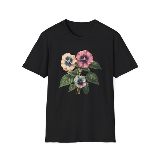 Beautiful Pansy Flowers  – T-shirt