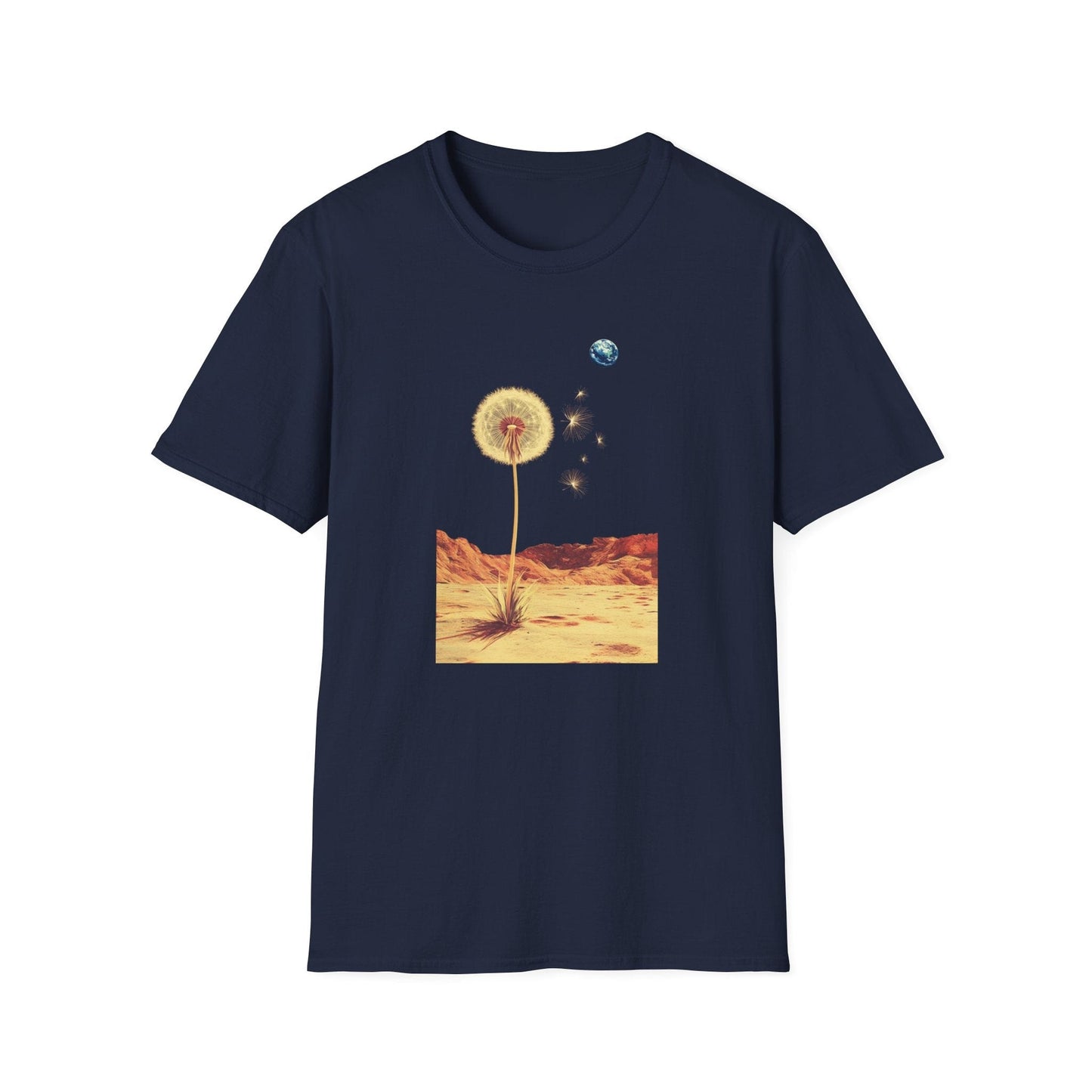 Dandelion Pappi Distant Earth – Terraforming of Mars  – T-shirt