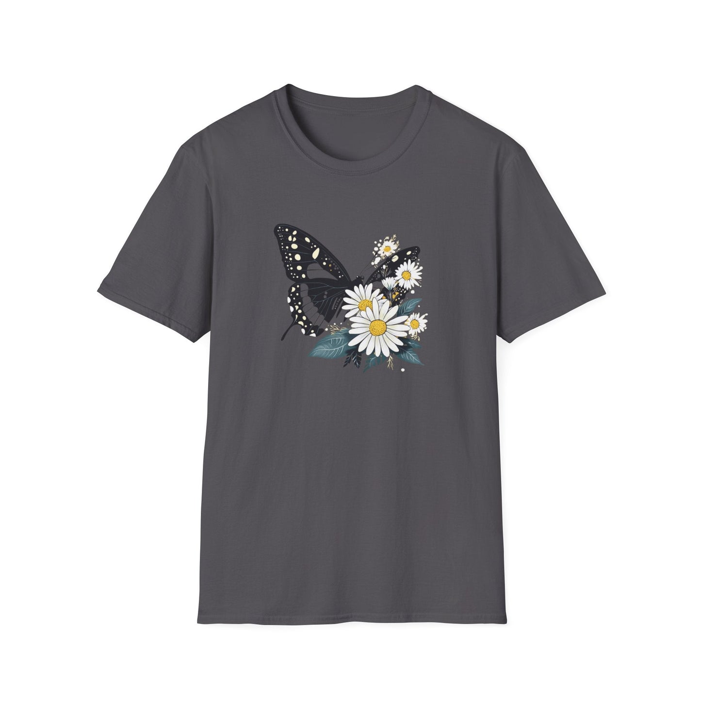 Butterfly and Daisies  – T-shirt