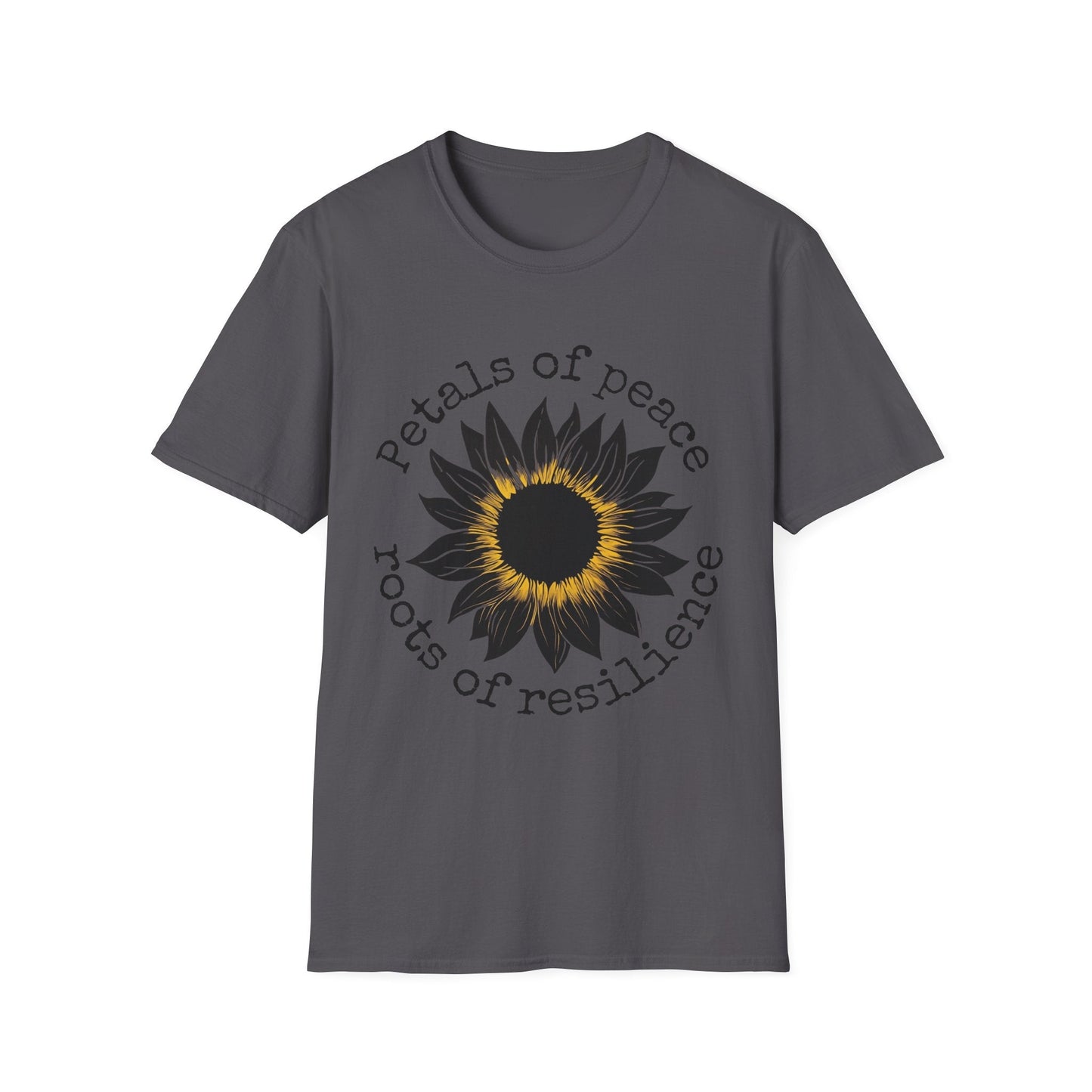 "Petals of Peace, Roots of Resilience" Black & Yellow Sunflower