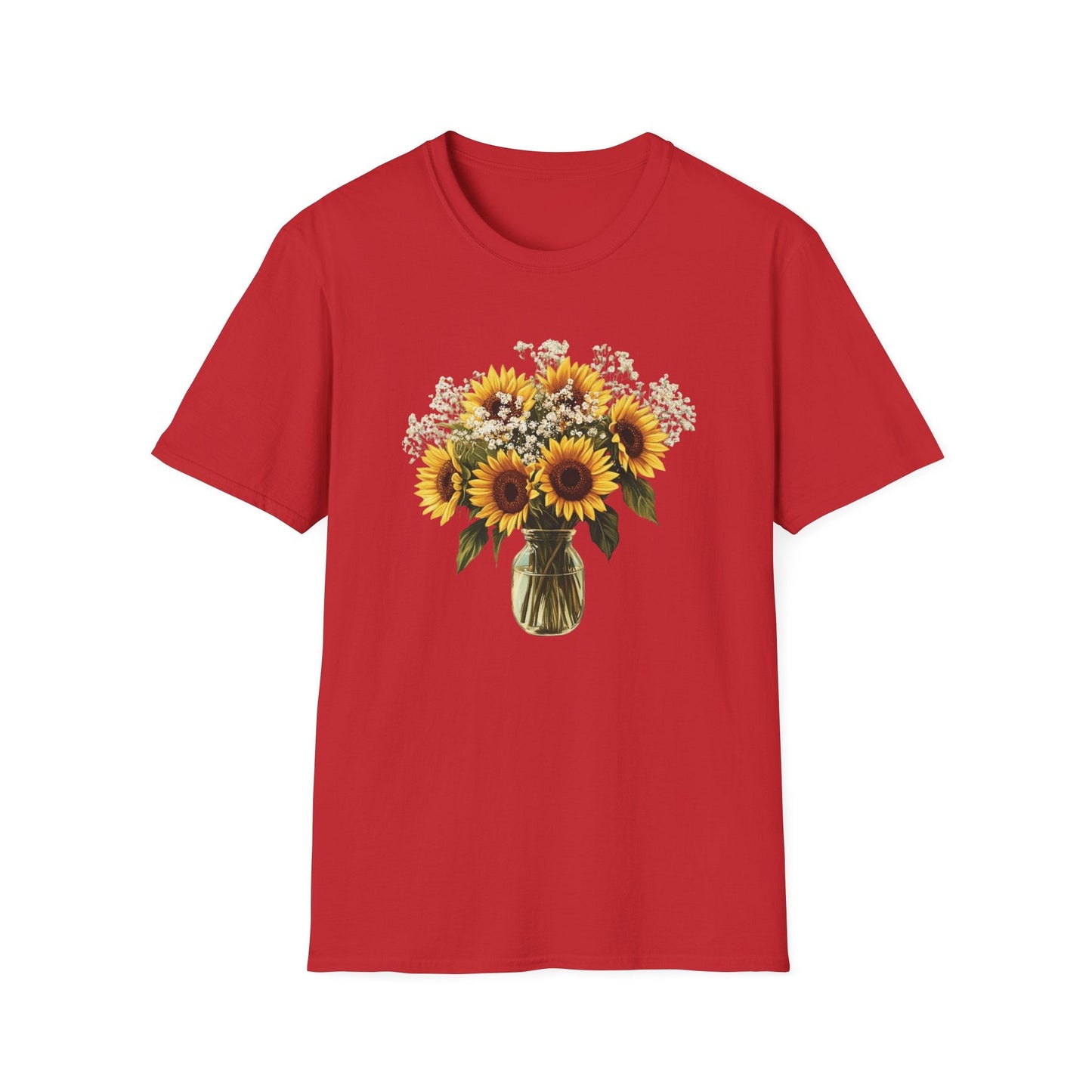Beautiful Sunflowers in a Vase  – T-shirt