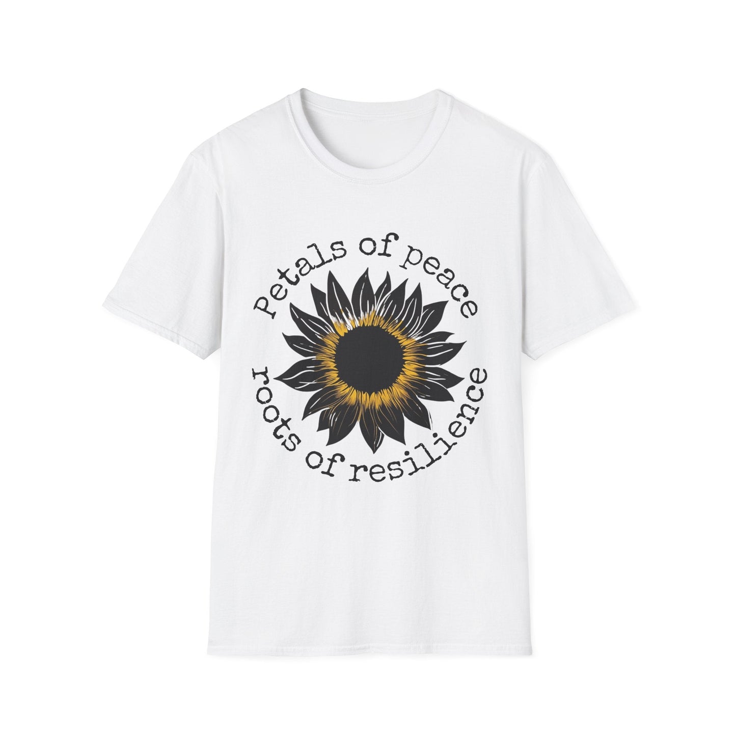 "Petals of Peace, Roots of Resilience" Black & Yellow Sunflower