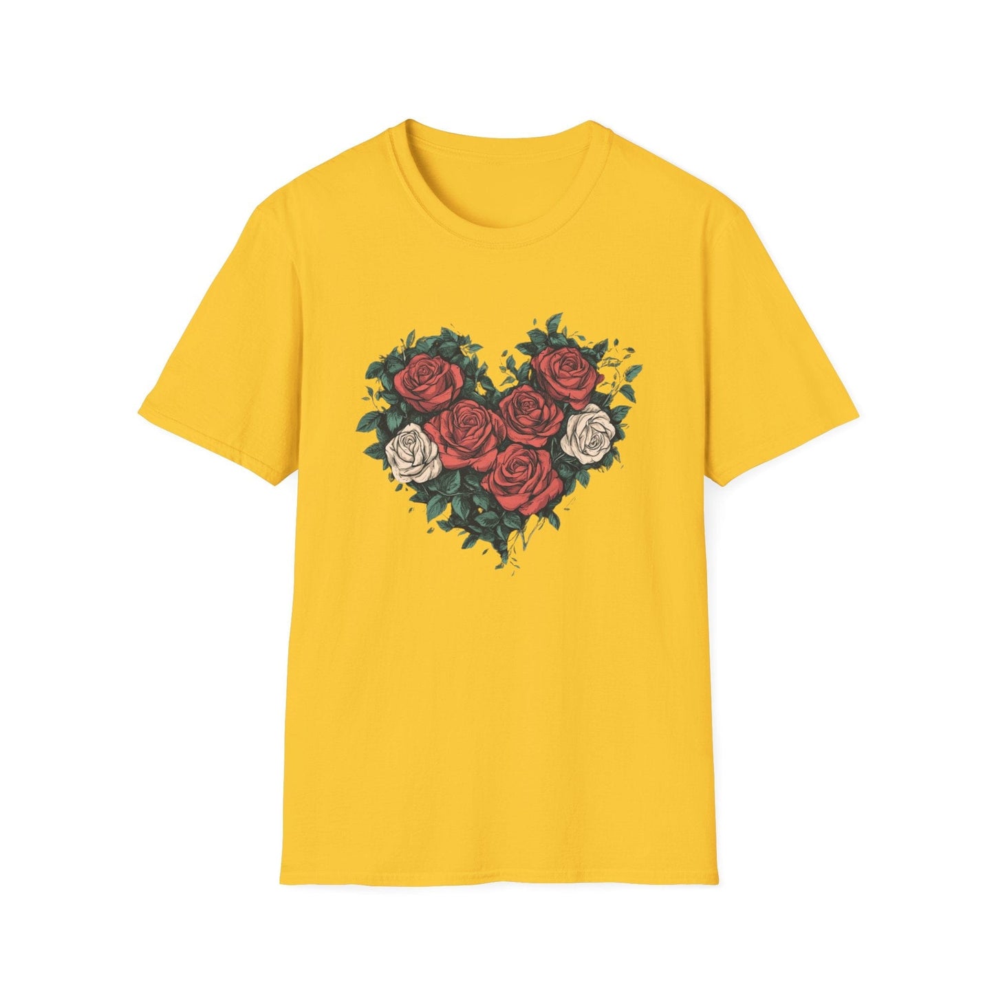 Pink and Red Heart Roses  – T-shirt
