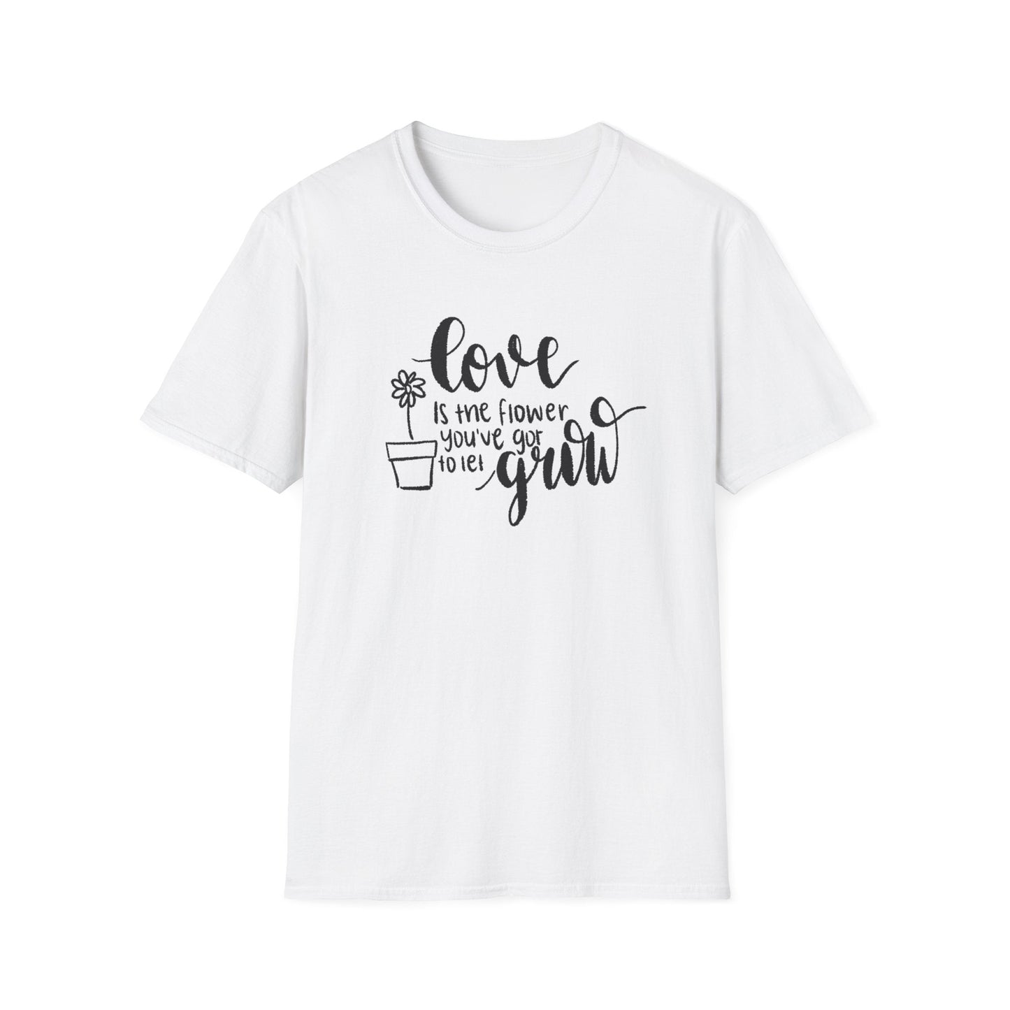 Love is the Flower You've Got to Let Grow  – Black – T-shirt