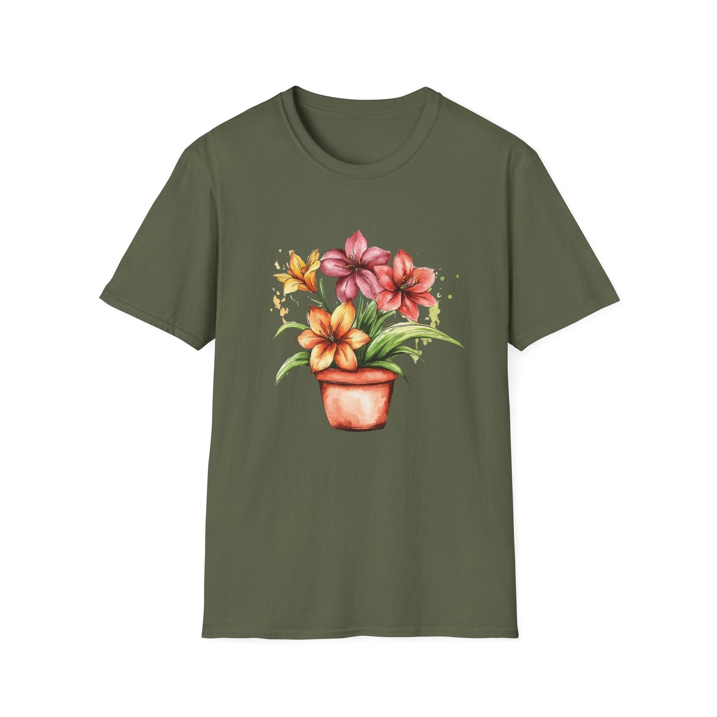 Pink, Orange and Yellow Lilies  – T-shirt