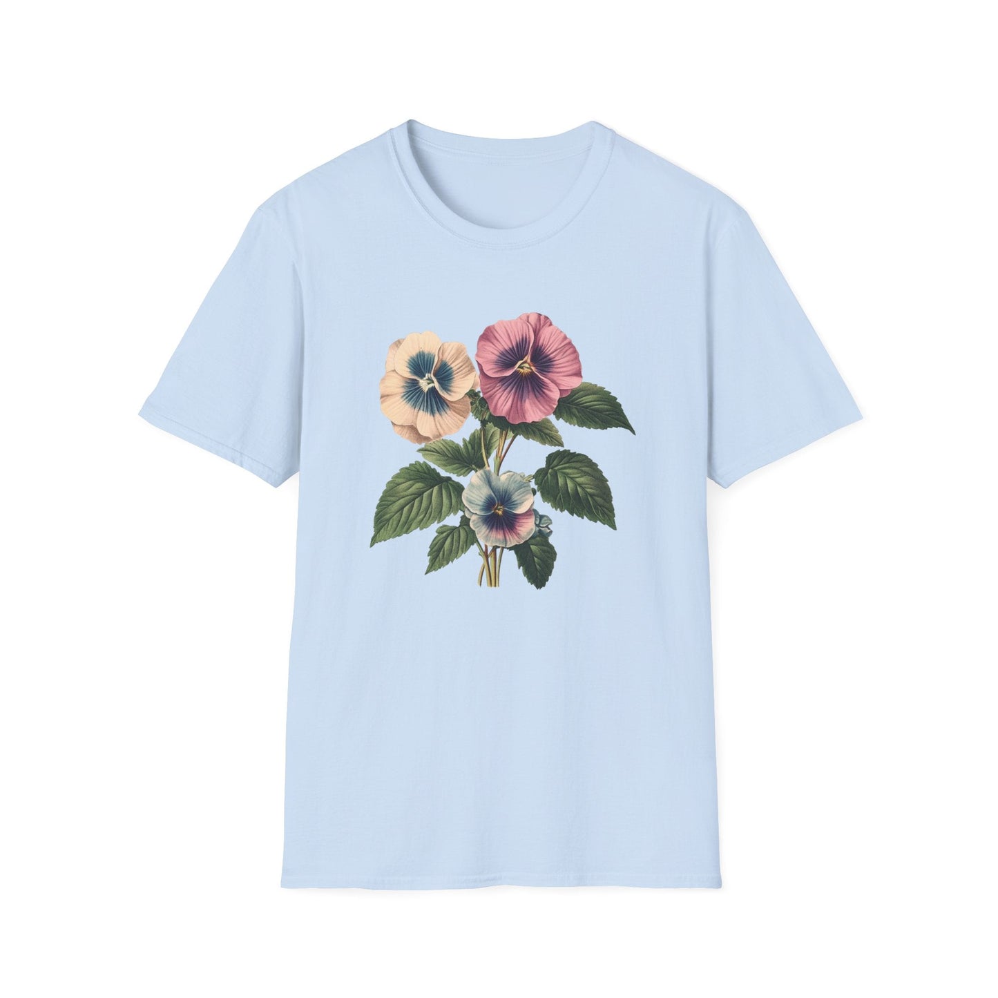 Beautiful Pansy Flowers  – T-shirt