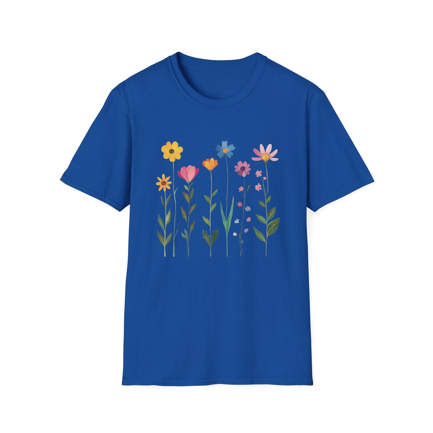 Burst of Colorful Flowers  – T-shirt