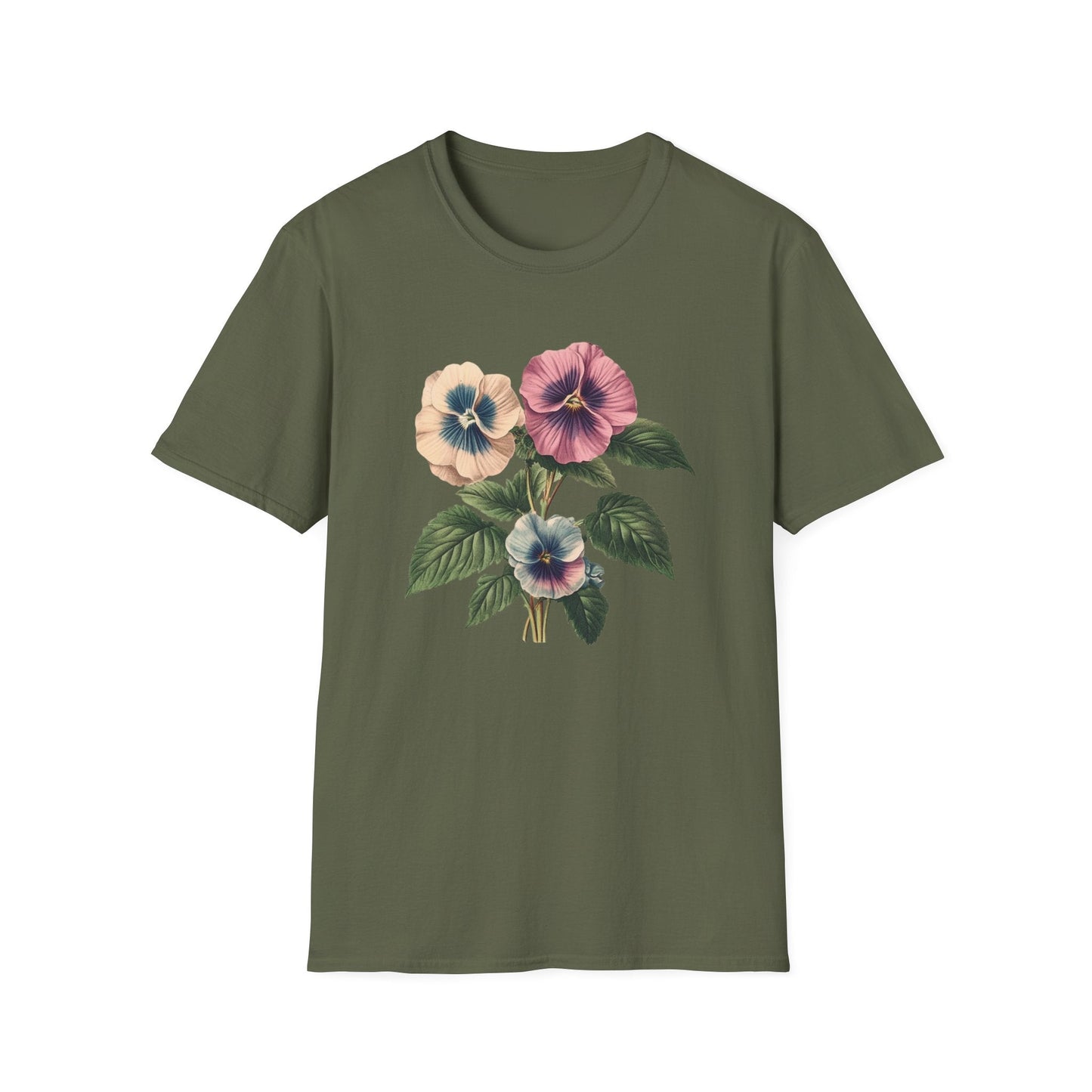 Beautiful Pansy Flowers  – T-shirt