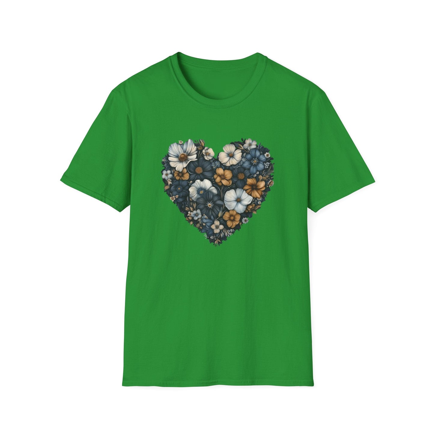 Blue, White and Yellow Heart  – T-shirt
